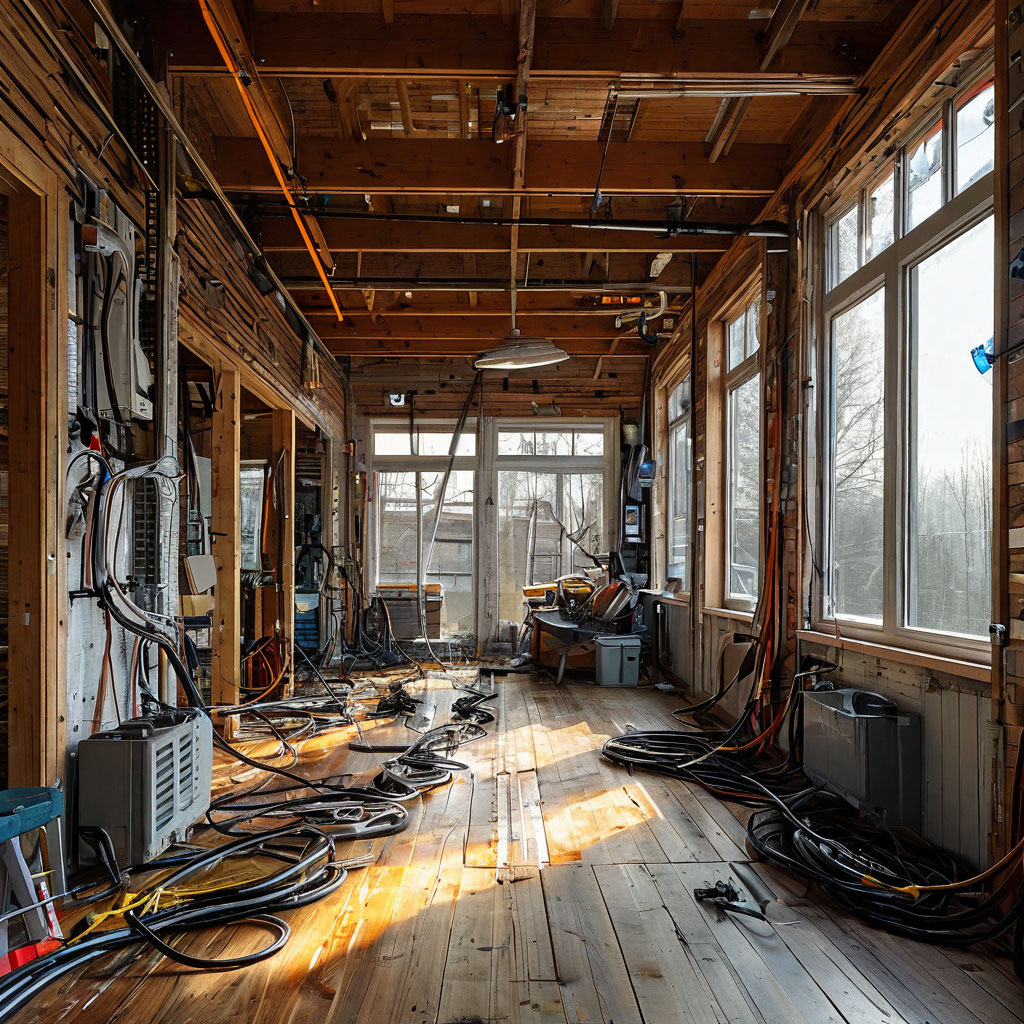 Электрика в каркасном доме 
