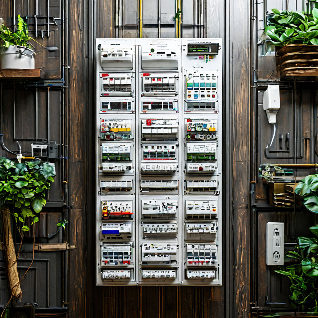 Современный электрощит  для квартиры